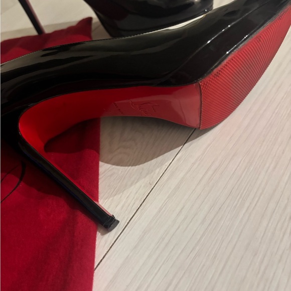 Christian Louboutin Black Patent Stiletto Pumps - Picture 4 of 5